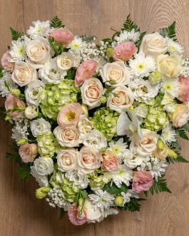 Corazón flores